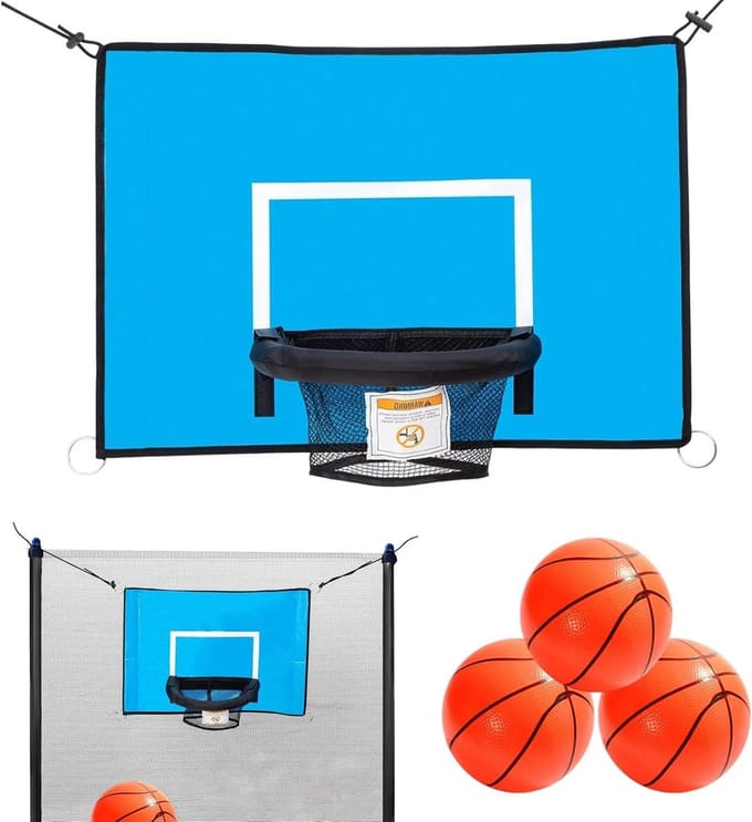 Trampoline Basketbalring - Backboard Kit - Buiten Spelen - Verstelbaar Touw - 69 x 48 cm - Niet gespecificeerd