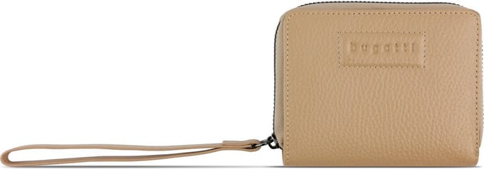 Bugatti Elsa Portemonnee RFID-bescherming Leer 11 cm - Dames - Horizontaal - sand