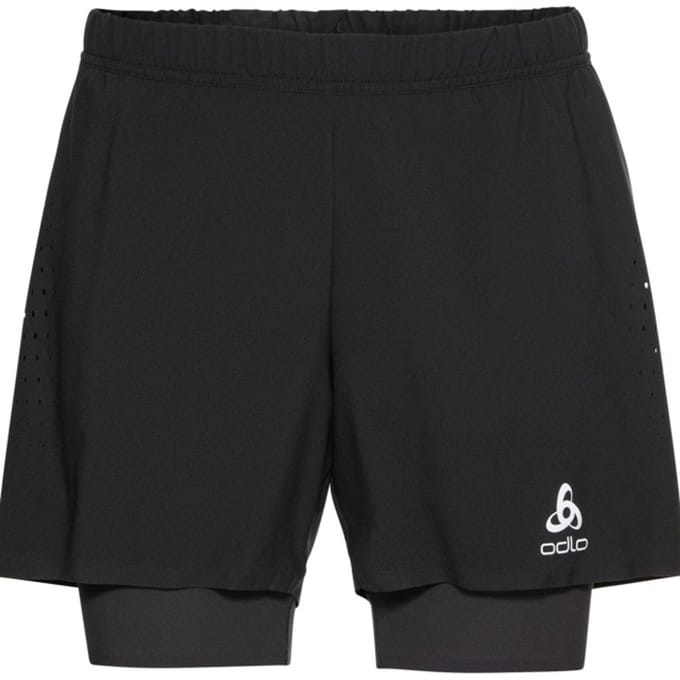 ODLO Zeroweight 2in1 Short 5'' Heren - Zwart - maat XXL