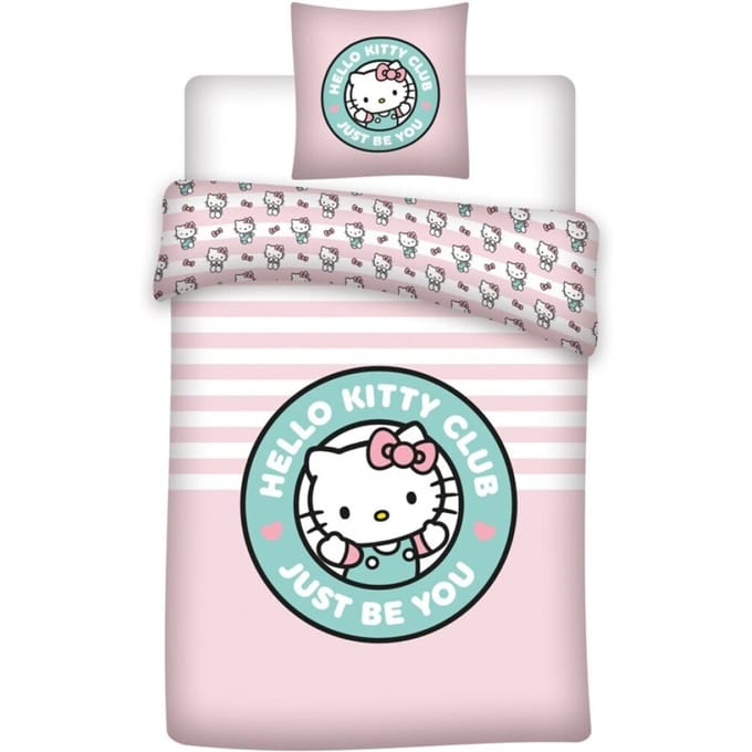 Hello Kitty Dekbedovertrek Just Be You 140 X 200 cm - 65 x 65 cm - polykatoen