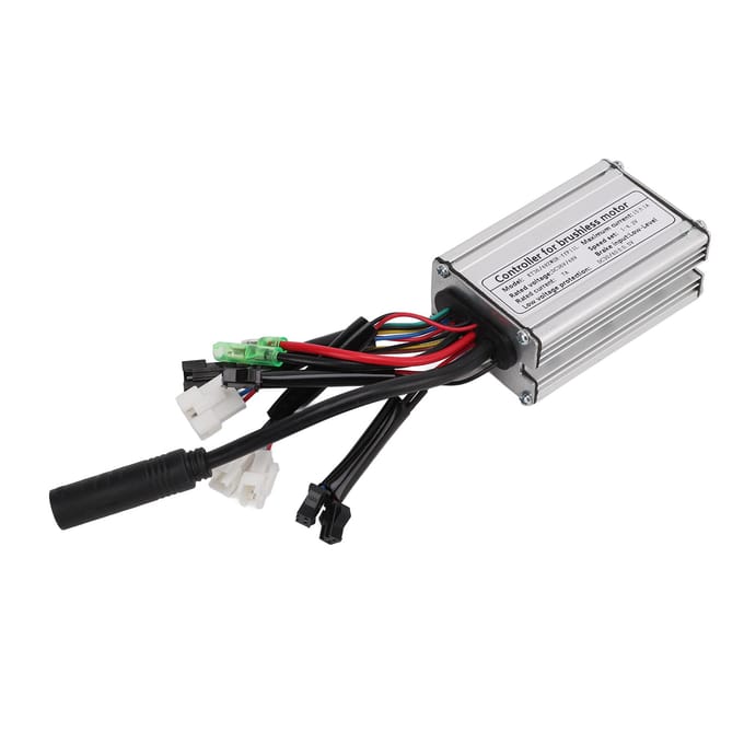 36V 48V 15A 6 Mosfets Controller Aluminiumlegering Motorcontroller voor Elektrische Fiets Accessoires gray