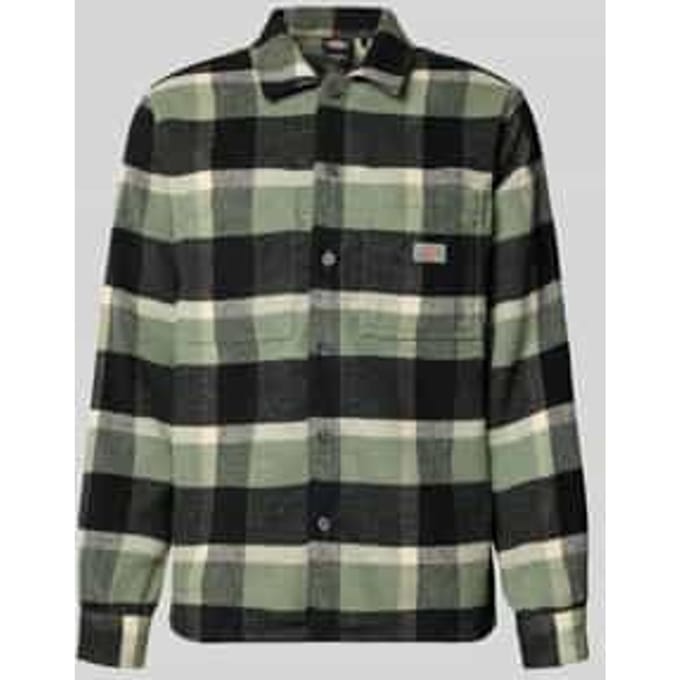 Dickies Plaid Coaling Overhemd Met Lange Mouwen Groen S Man