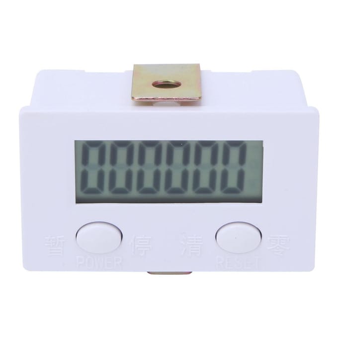 BERM Digitale Teller BEM6C 6 Cijfers 0~999999 LCD Display Elektronische Telsteller black