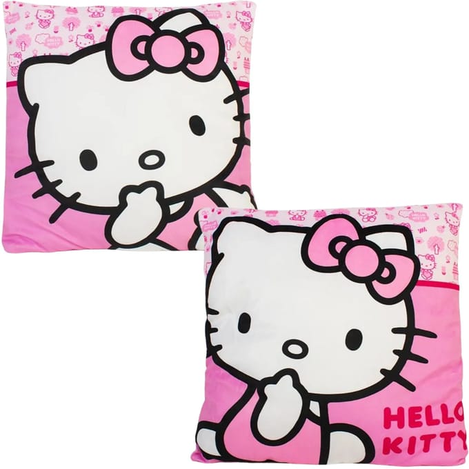 Hello Kitty - Kussen - Vierkant - Sierkussen - Roze