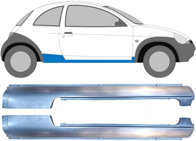 Volledige dorpel voor Ford KA 1996-2008 / Links + Rechts / Set