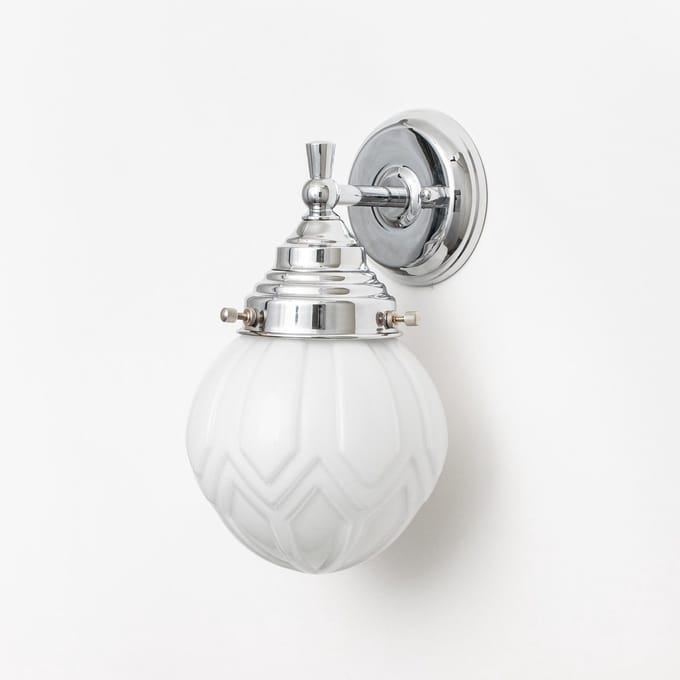 Wandlamp Victory Royal Chroom - Art Deco Trade