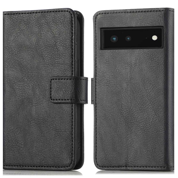 imoshion Hoesje - Geschikt voor Google Pixel 6 - Luxe Bookcase - Zwart