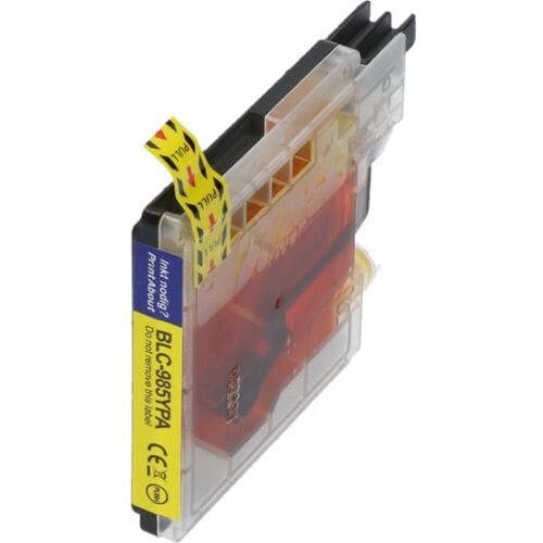 PrintAbout Inktcartridge LC-985Y Geel geschikt voor Brother