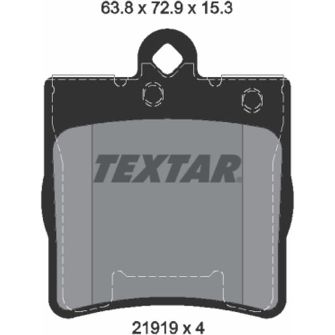 Remblokset TEXTAR 2191901, achter
