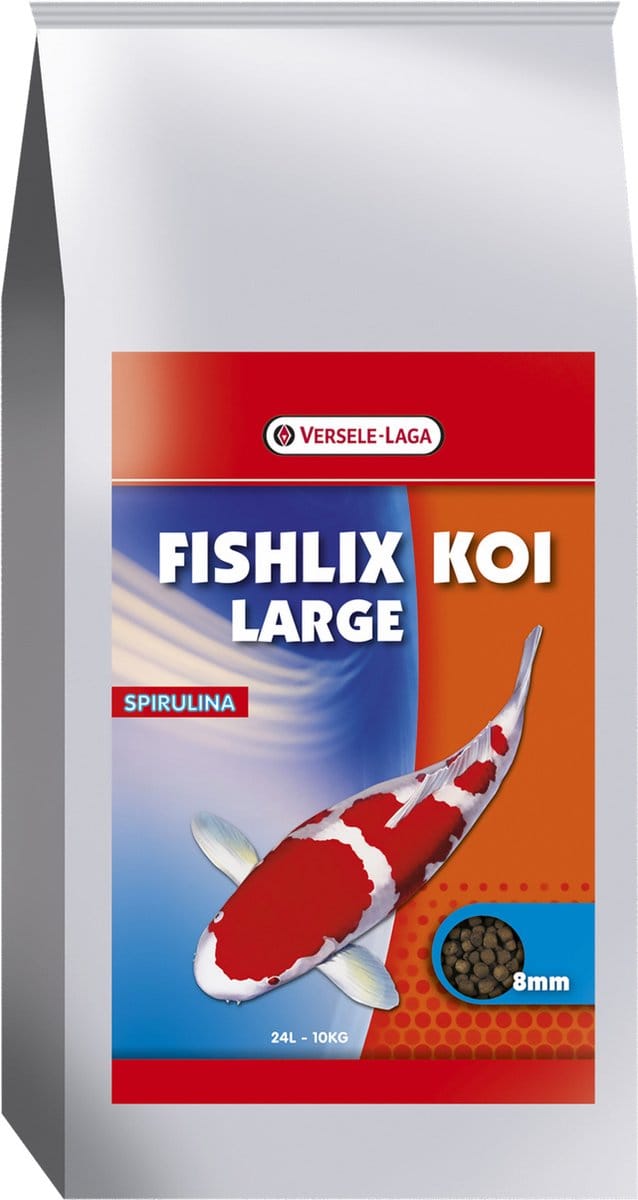 Versele-laga fishlix koi staple large 8 mm 8 kg 19 ltr