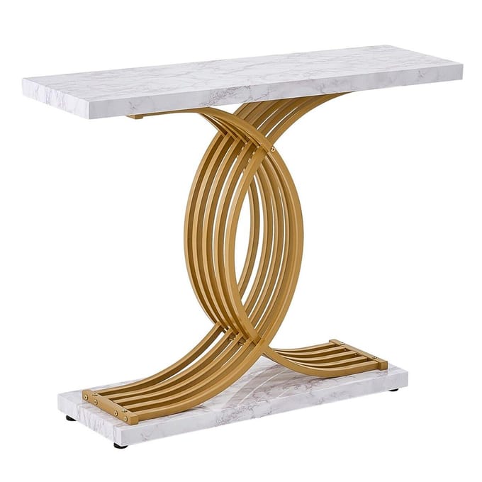 Table Console Étroite pour Canapé Table de Canapé 39,4 po pour Entrée & Salon