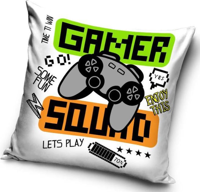 Gamer - Sierkussen - Kussen 40 x 40 cm inclusief vulling