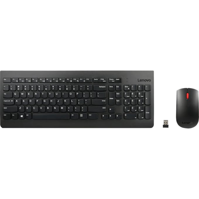 Lenovo 510 - keyboard and mouse set - US - black - Keyboard and mouse set - Engels (US international) - Zwart