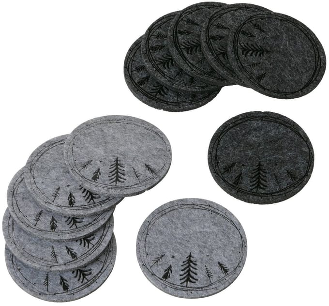Onderzetter Oslo 6-delig D10cm vilt