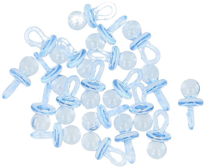20 fopspenen blauw - 2.8 cm - Artemio