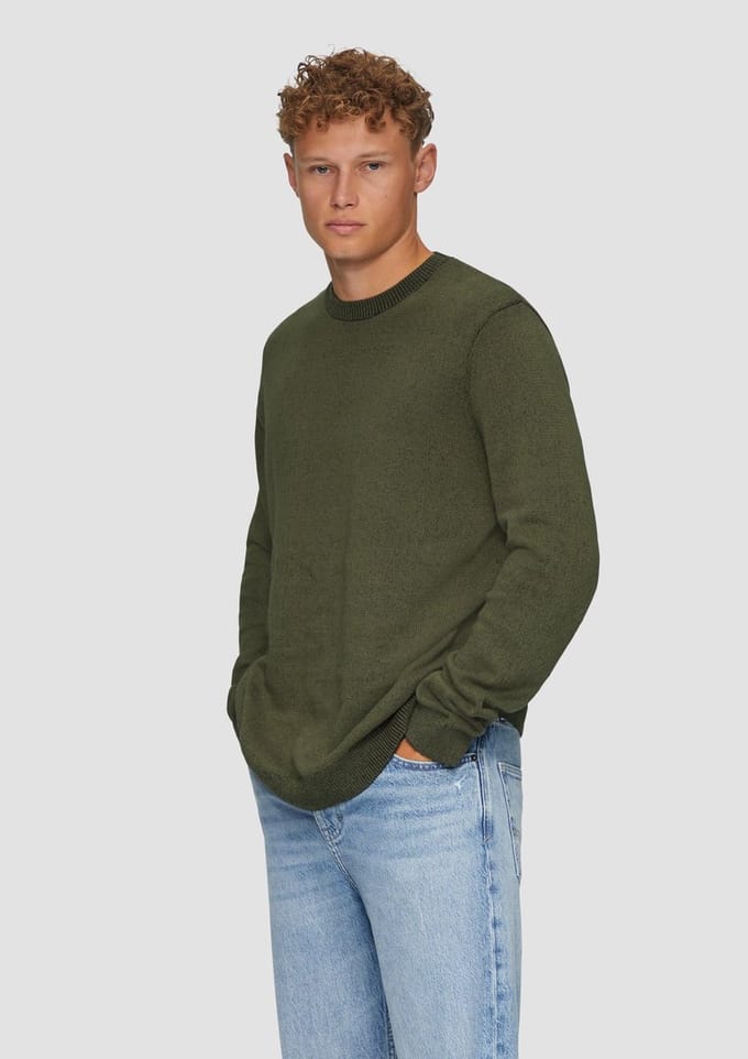 Q/S designed by - Pull - Maat XL - Mannen - 79W0 GREEN - katoen