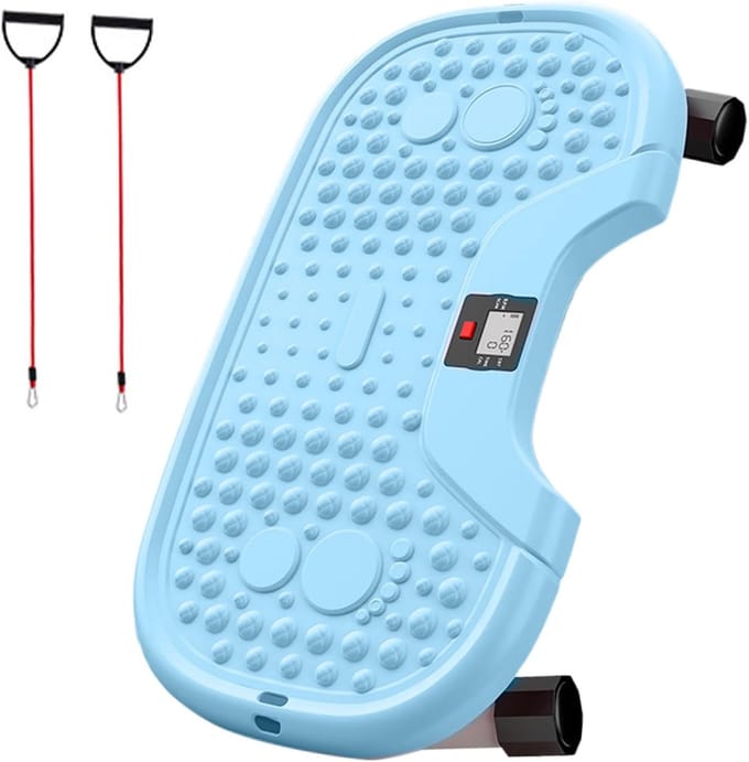 Stepperapparaat - Been trainers - Thuis trainen - Stille werking - Compact ontwerp - Blauw