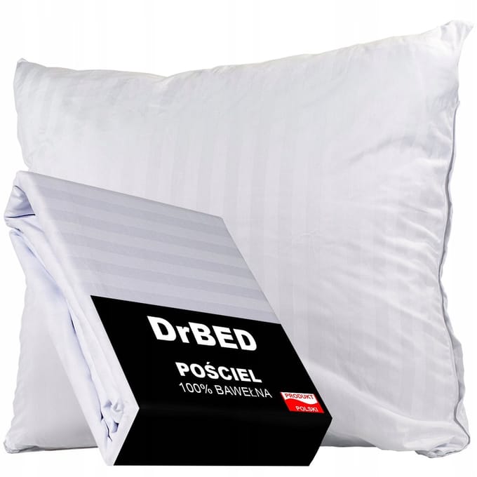 DrBED - Hotelbedlinnen - 220x200 cm - Wit Adamaszek - Inclusief 2 Kussenslopen