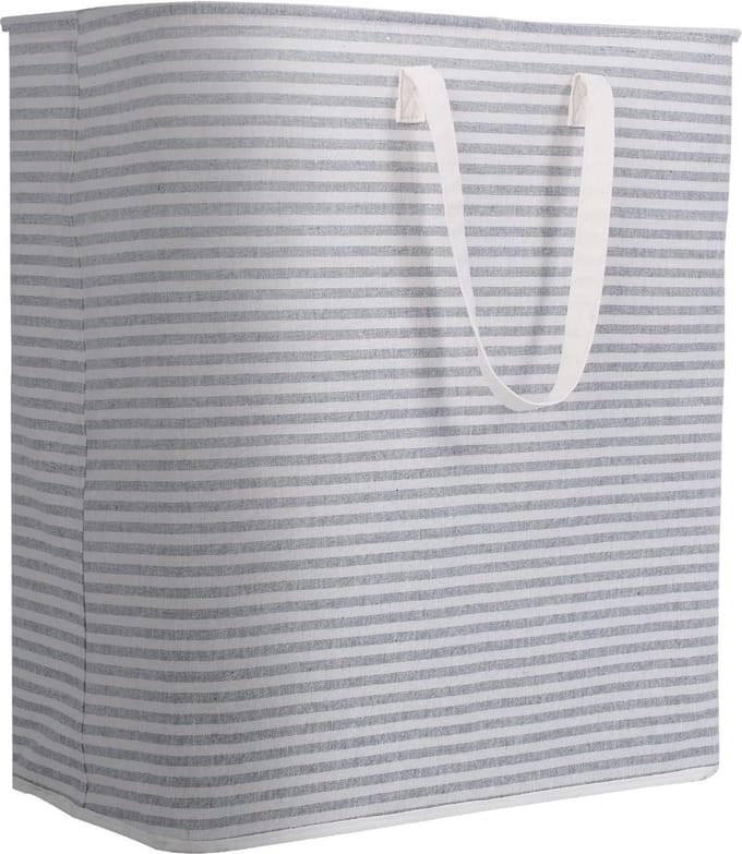 Opvouwbare wasmand 100 liter - Grote capaciteit - Waterdicht PE - Grijs