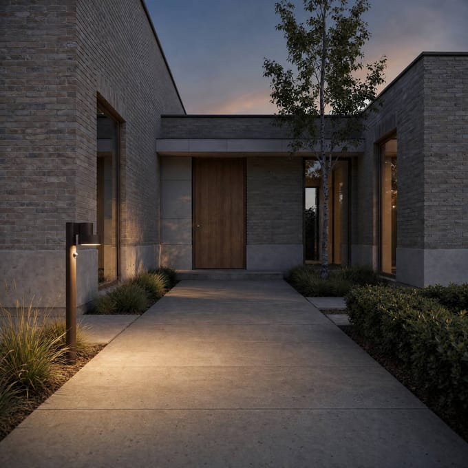 Lucande LED tuinpadverlichting Elune, zwart, sensor, IP44, 77 cm