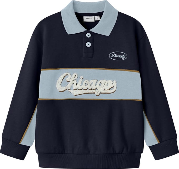 NAME IT - NMMLUCAN LS NREG SWEAT POLO UNB - Jongens - Sweaters