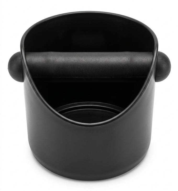 IXEN Koffie Knock Box – Afklopbak voor Koffiedik – Compact – Zwart