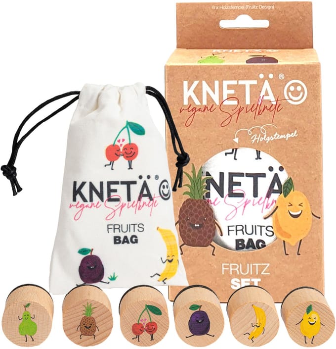 KNETA Stempelset - Fruit - 6 Stempels - In Geschenkdoos - 1 Jaar
