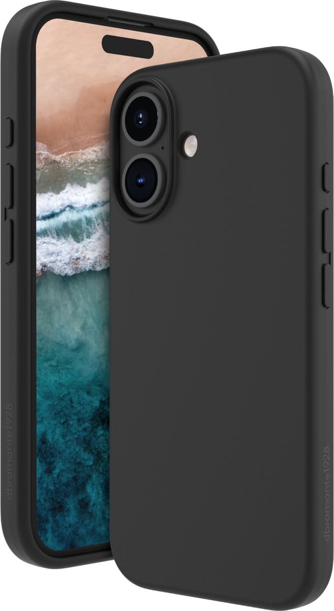 Dbramante1928 - Monaco Mag geschikt voor iPhone 16 Plus Hoesje - night black