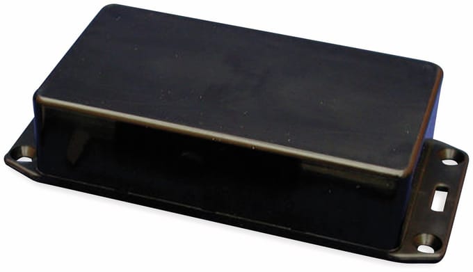 Hammond Electronics 1591BFLBK Euro-behuizing 112 x 62 x 31 ABS Zwart 1 stuk(s)
