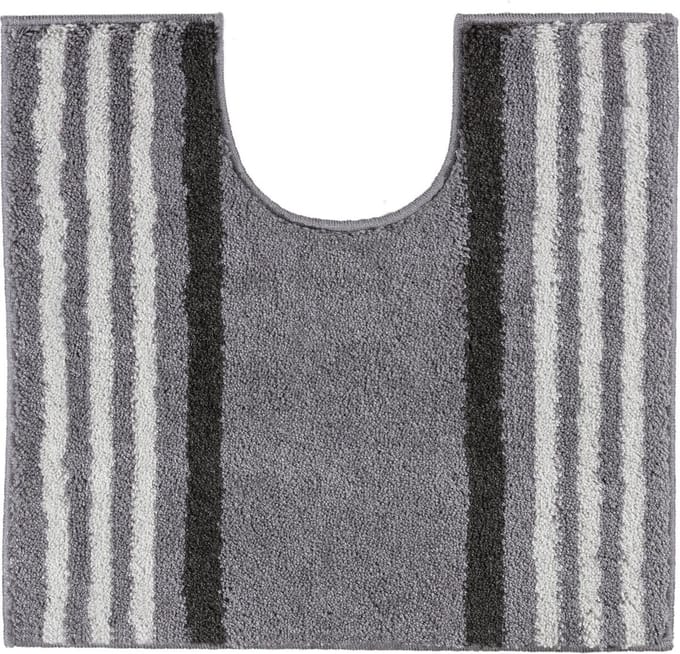 Casilin Lima WC-mat - 55 x 60 cm - Met uitsparing - Antislip - Grijs