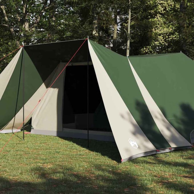 vidaXL - Tipi - Tent - 12-persoons - Groen - taft