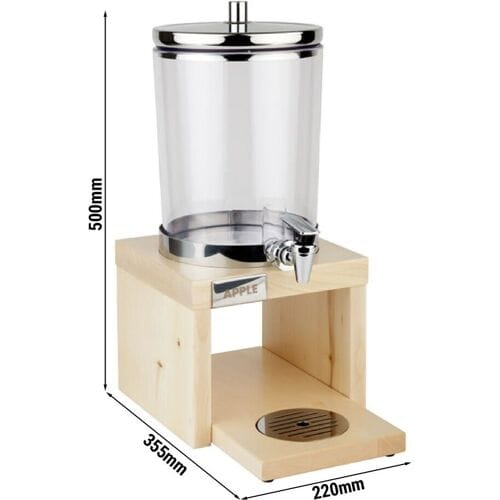 GGM Gastro Saftspender - BRIDGE - 6 Liter - inkl. Standfuß, 2 Akkus & Touchless Adapter