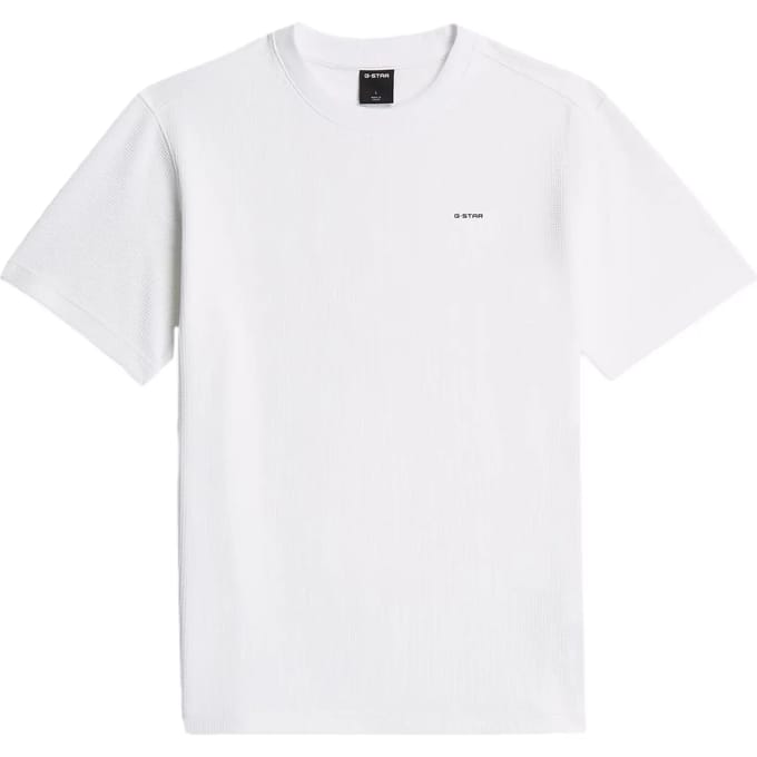 Regular fit T-shirt met structuurpatroon