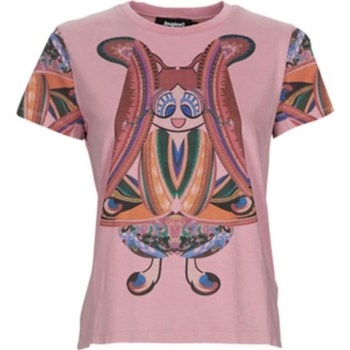 T-shirt Korte Mouw Desigual FLOWER