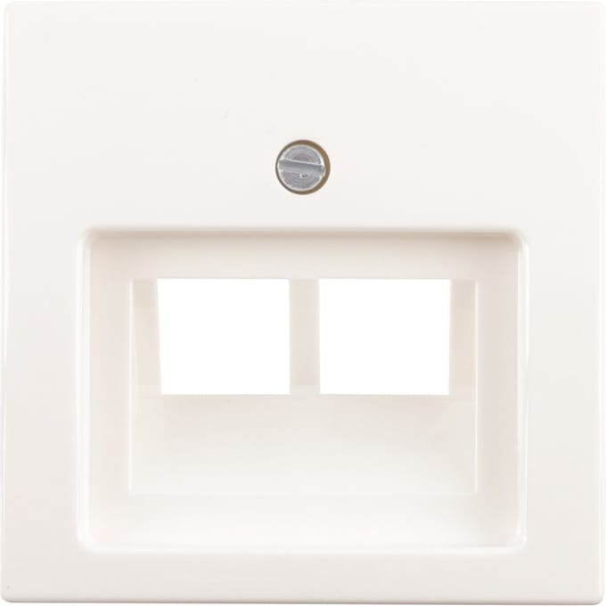 Busch-Jaeger Bal centraalplaat polar wit tel/data 2x8pl