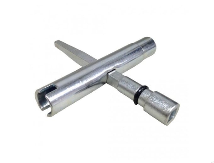 Multi sleutel - 5 tot 18mm - vierkant - dubbelbaard - halve maan