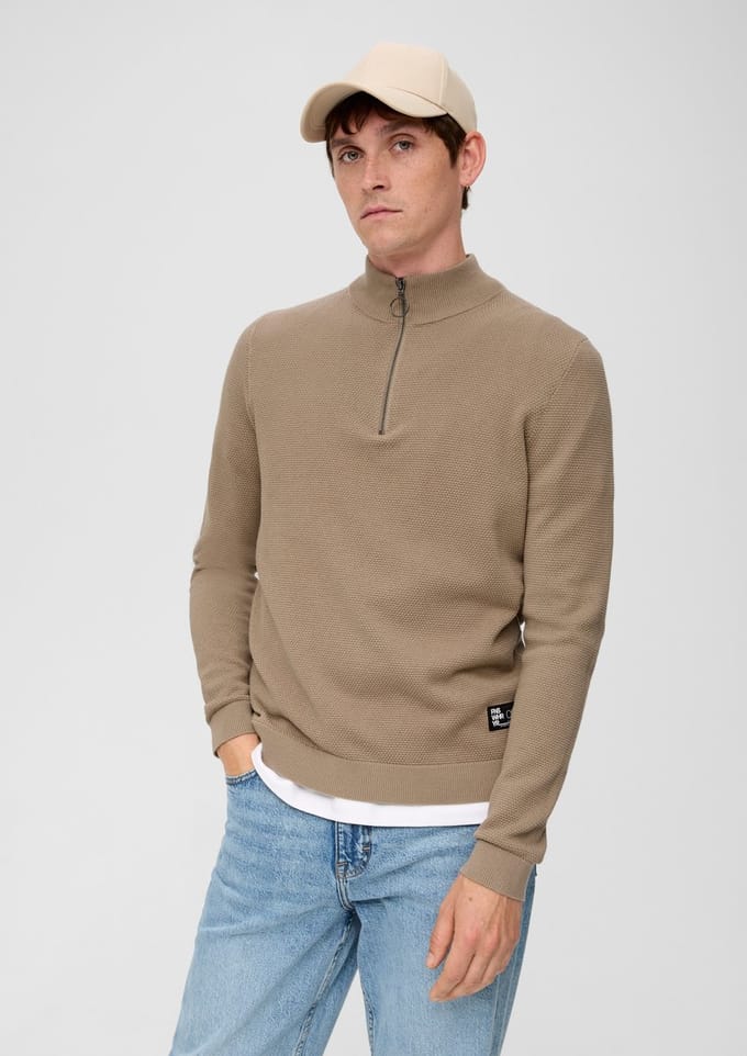 QS - male - Trui in structuurbreisel