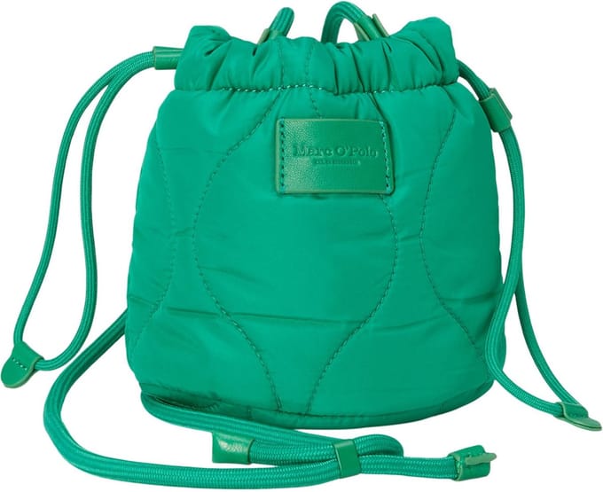 Marc O'Polo Schoudertas Mory Crossbody Bag Shiny Emerald Groene
