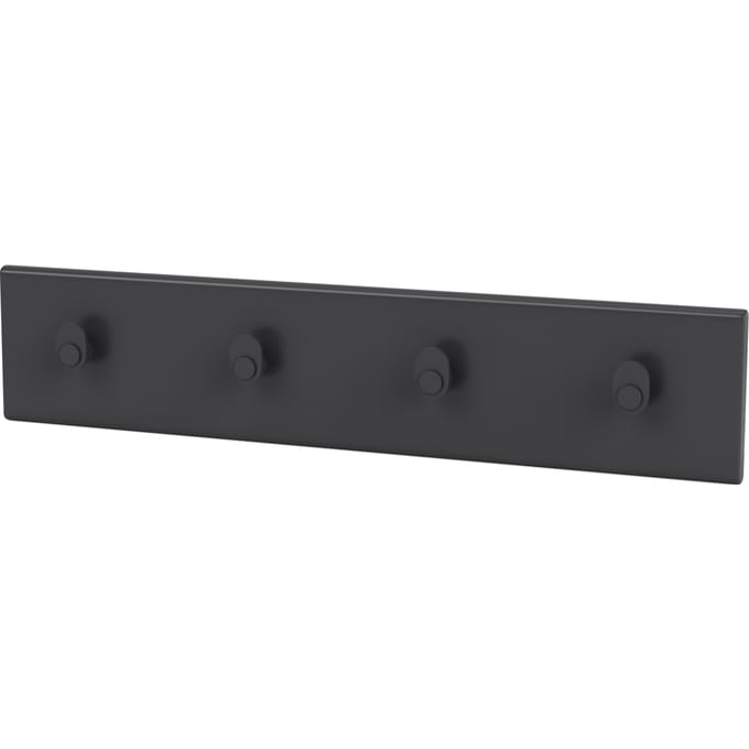 Montana Hakenlijst met 4 haken - Anthracite