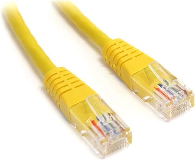 LOGON UTP Cat.5e netwerkkabel 0,5 m Cat5e Geel