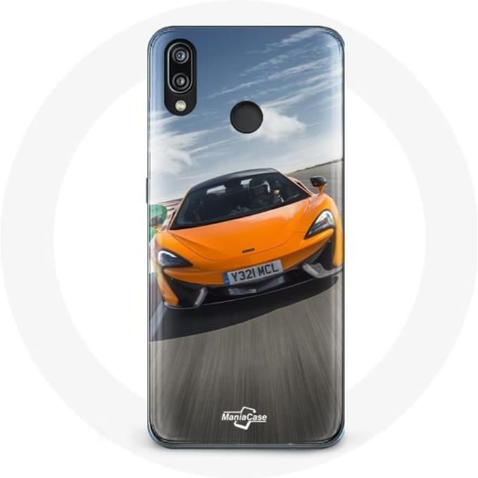 Coque - MANIACASE - Huawei P20 Lite - Formule 1 McLaren - Orange - Souple orange