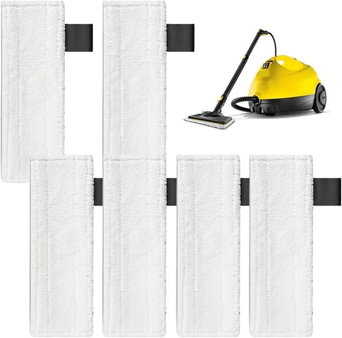 6 Stuks Microvezel Reserve Doeken voor Stoomreiniger - Geschikt voor Easyfix Modellen