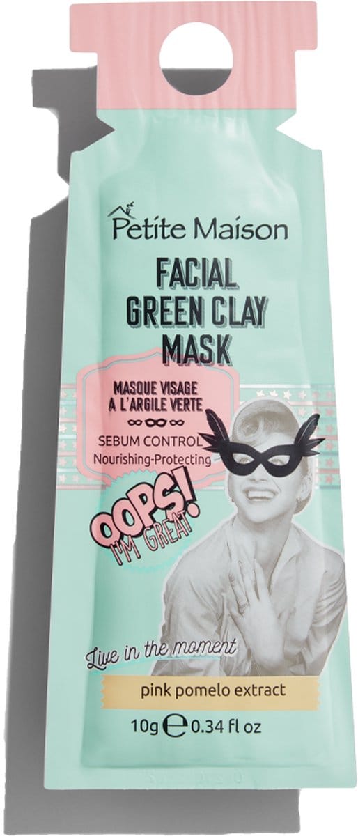 PETITE MAISON Facial Green Clay Mask 10 Gr - 6 stuks