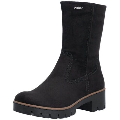 Rieker dames enkellaarsjes X5781-00 zwart