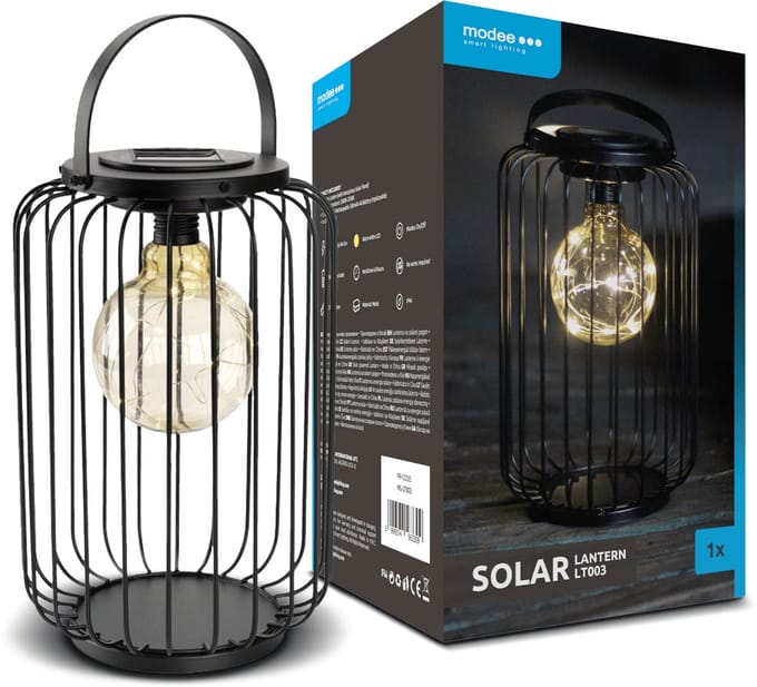 Modee Lighting - LED Solar Lamp - 3000K Warm wit - 28x17,5cm - LT003