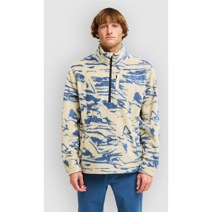 Billabong Boundary Mock Neck Half-Zip Fleece Trui groen