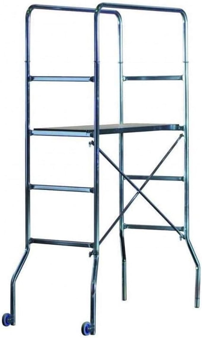 Verstelbare Steiger - Werkplatform - Klus Klussen - Compact Opvouwbaar - 190cm Hoog - Wit