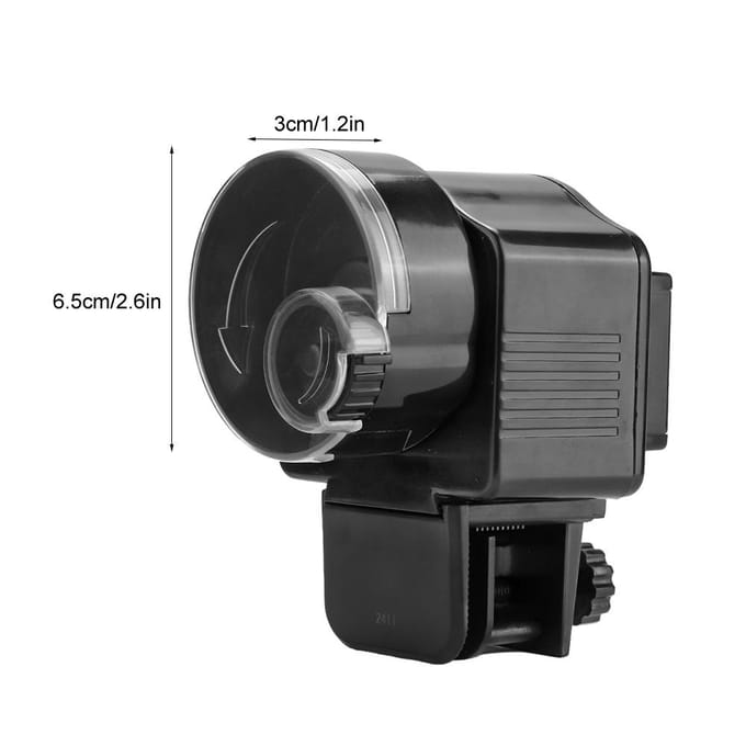 Aquarium Maison Aquarium Distributeur Automatique de Nourriture Minuteur Noir gray