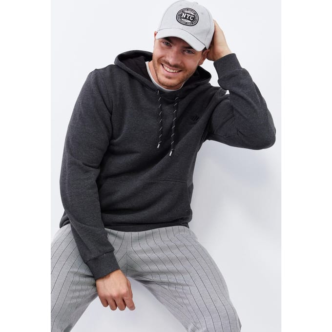 Heren Effen Capuchon Sweatshirt Met Zak