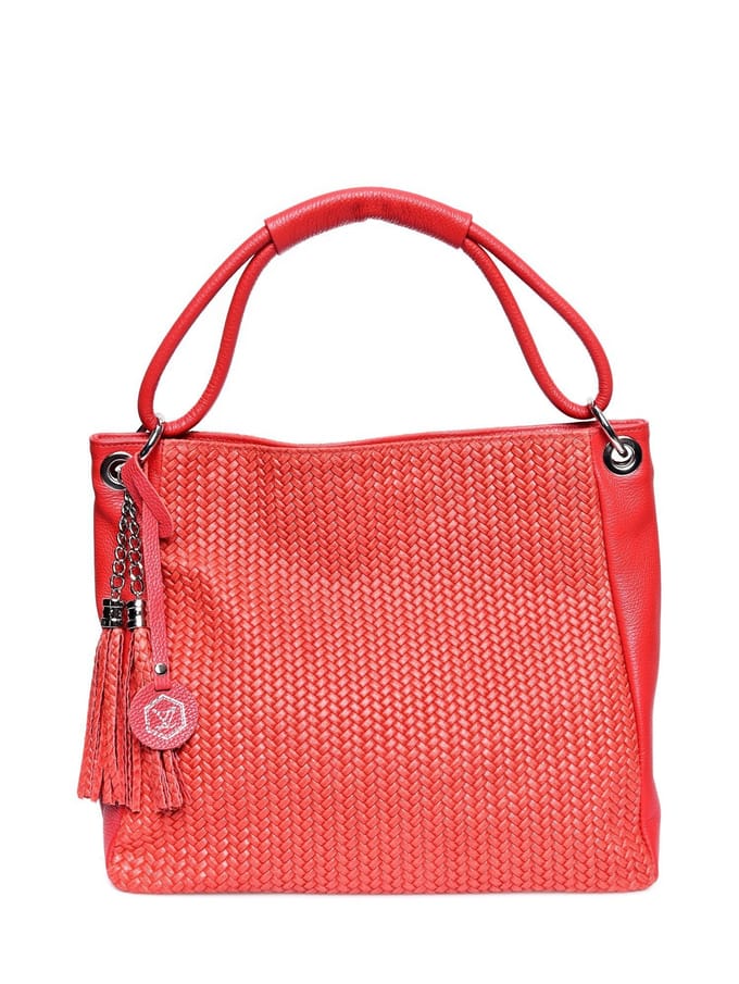 Luisa Vannini Rood Rundleer Tas